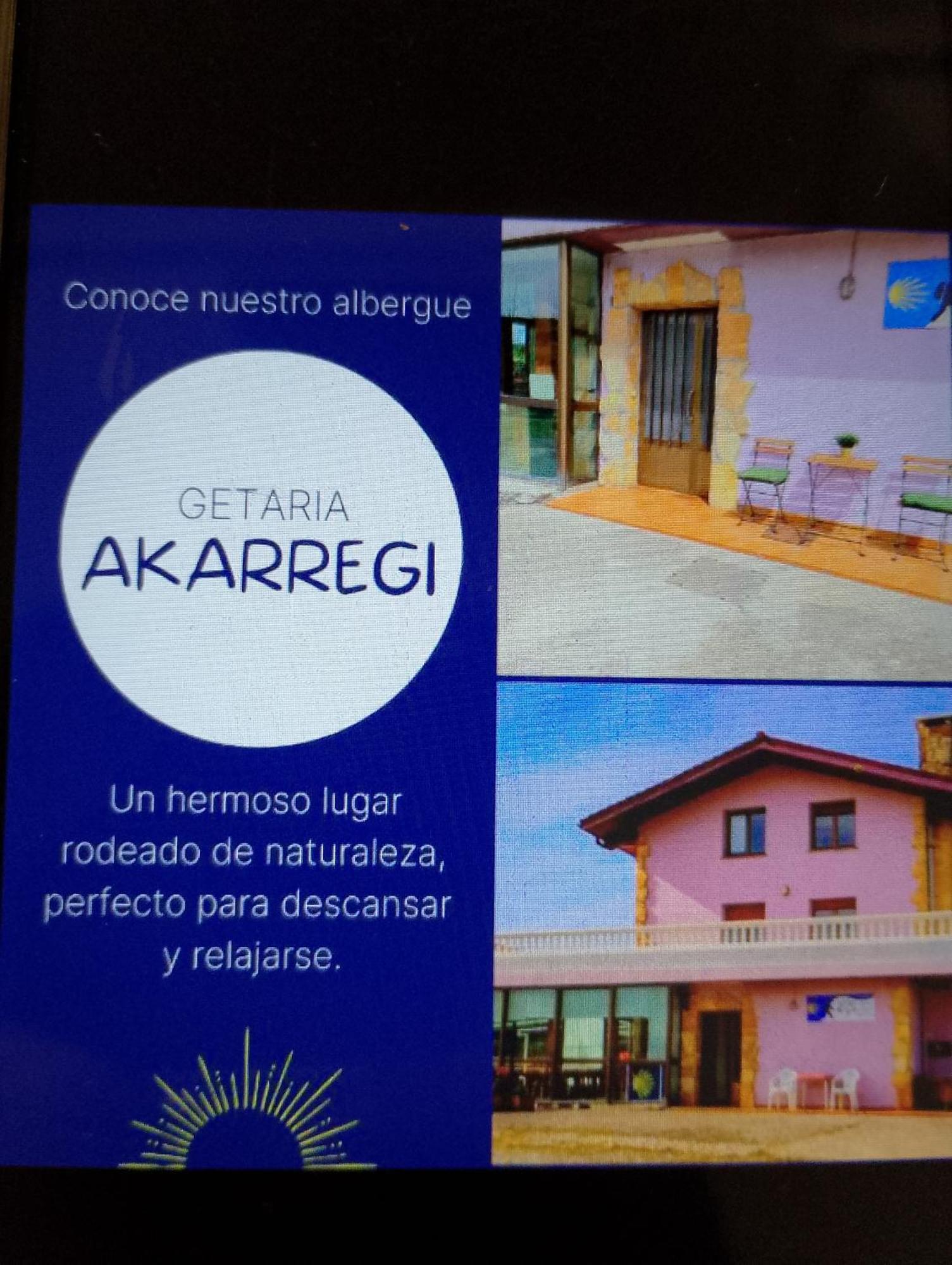 Akarregi-Kanpaia Albergue De Peregrinos ゲタリア エクステリア 写真